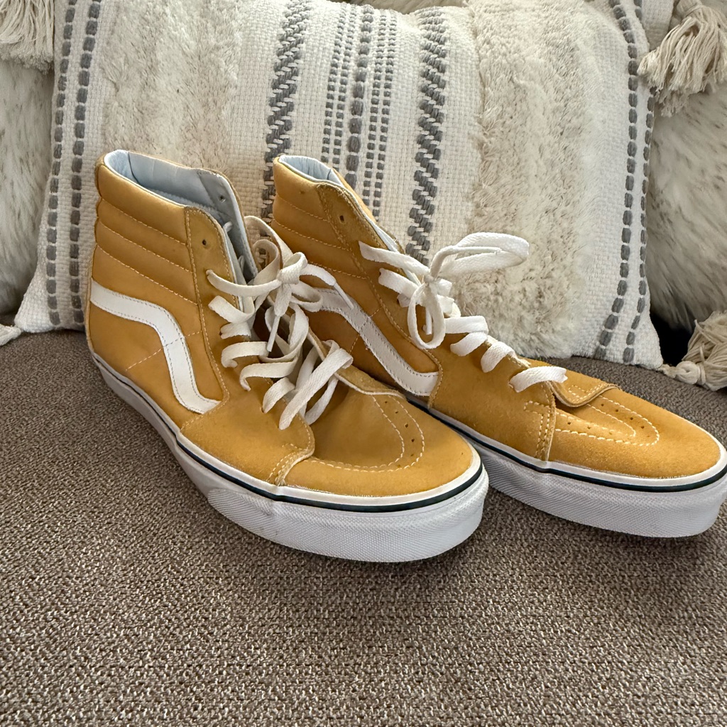 Vans Men’s Sk8 Hi Casual Golden Brown Sneakers